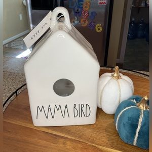 Rae Dunn Bird House MAMA BIRD NWT white
